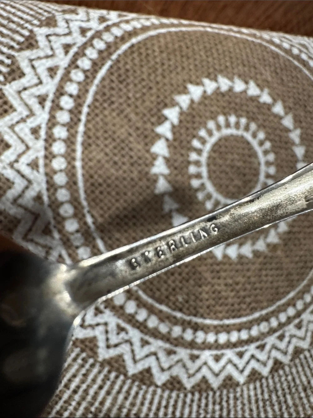 VTG Oregon Souvenir Sterling Silver Spoon with Native American Depiction